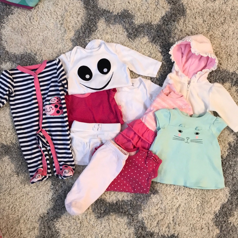 0-3 months baby girl clothing lot 💝